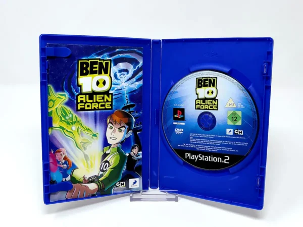 Interior del juego Ben 10: Alien Force (ESP) para PlayStation 2 con disco y manual