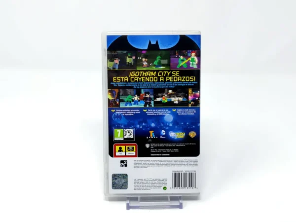 Parte trasera de LEGO Batman: The Videogame (ESP) (Essentials) para PSP, edición PAL España