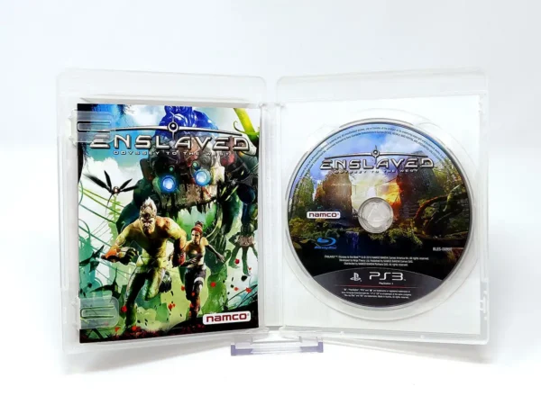 Interior del juego Enslaved: Odyssey to the West (UK) para PlayStation 3 con disco y manual