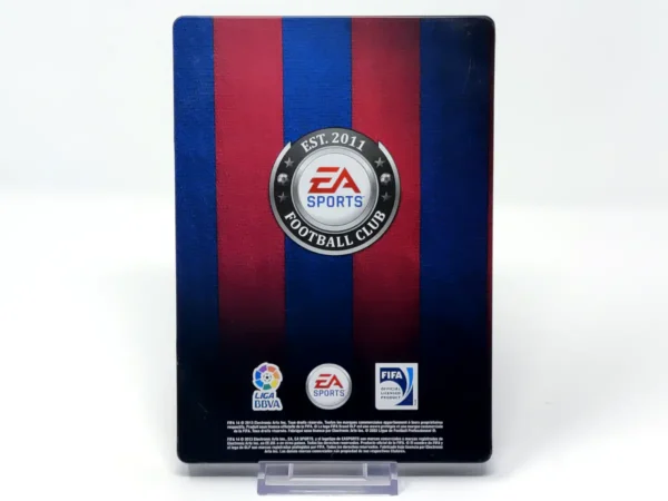 Parte trasera de FIFA 14 (Legacy Edition) (ESP) (Steelbook) (Barça) para PlayStation 2, edición PAL España