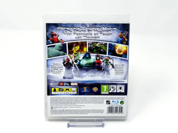 Parte trasera de LEGO Marvel Super Heroes (ESP) para PlayStation 3, edición PAL España