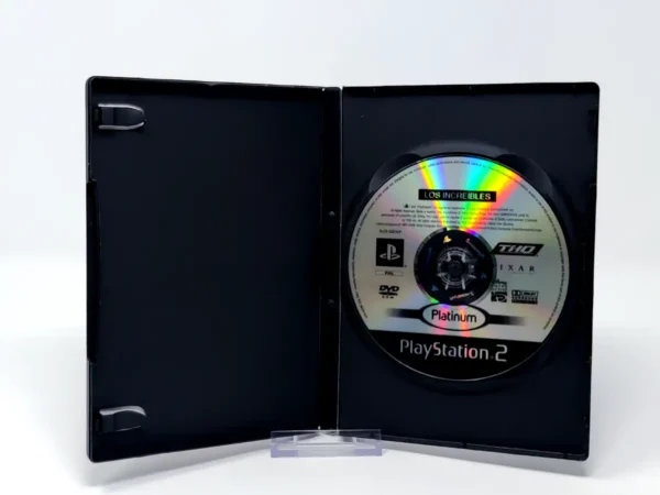 Interior del juego Disney/Pixar Los Increíbles (ESP) (Platinum) (v2) (Rebajado) para PlayStation 2 con disco y manual