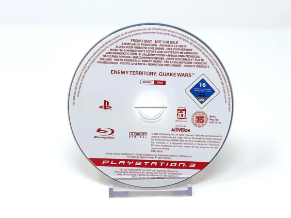 Portada de Enemy Territory: Quake Wars (ESP) (Disco) (Promo) para PlayStation 3, edición PAL España, de segunda mano