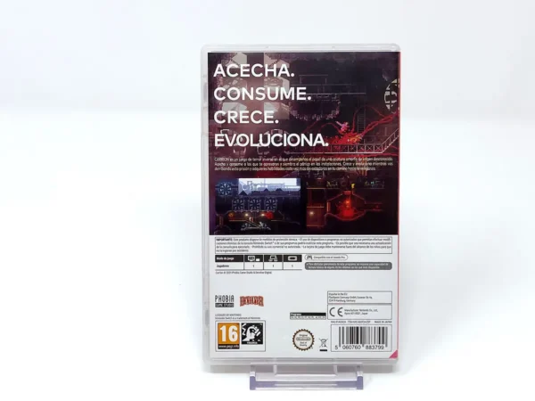 Parte trasera de CARRION (ESP) para Nintendo Switch, edición PAL España