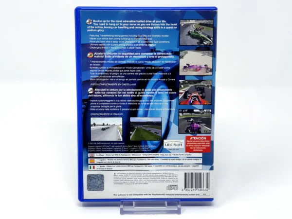 Parte trasera de Racing Simulation 3 (ESP) para PlayStation 2, edición PAL España
