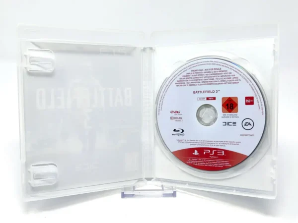 Interior del juego Battlefield 3 (ESP) (Promo) para PlayStation 3 con disco y manual