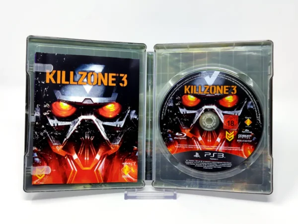 Interior del juego Killzone 3 (Edición Coleccionista) (ESP) (Steelbook) (Rebajado) para PlayStation 3 con disco y manual