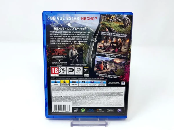 Parte trasera de Far Cry 4 (Edición Limitada) (ESP) para PlayStation 4, edición PAL España