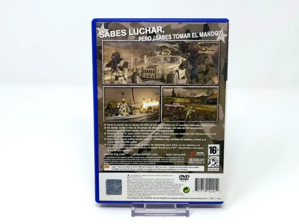Parte trasera de SOCOM 3: U.S. Navy SEALs (ESP) para PlayStation 2, edición PAL España