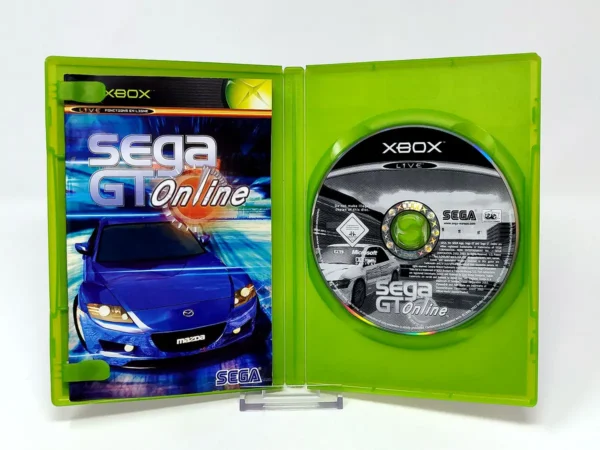 Interior del juego Sega GT Online (FRA) para XBOX con disco y manual