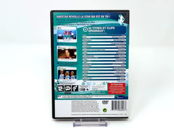 Parte trasera de SingStar Pop Hits (FRA) (Rebajado) para PlayStation 2, edición PAL Francia