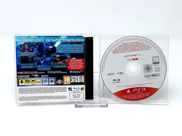 Parte trasera de Lost Planet 3 (EUR) (Promo) para PlayStation 3, edición PAL España