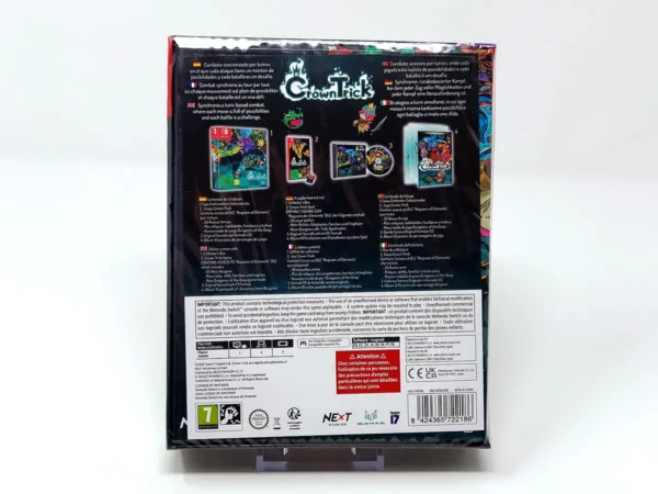 Parte trasera de Crown Trick: Edición Especial (ESP) (Precintado) para Nintendo Switch, edición PAL España