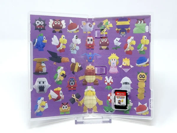 Interior del juego Paper Mario: The Origami King (ESP) para Nintendo Switch con disco y manual