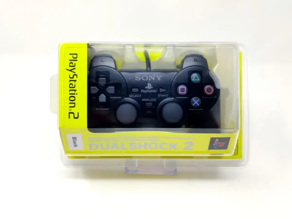 Mando Oficial Dual Shock 2 Negro PS2 (Precintado) para PlayStation 2, edición PAL España, de segunda mano