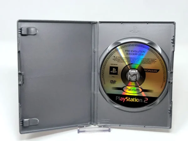 Interior del juego PES 2008: Pro Evolution Soccer (ESP) (Platinum) (Rebajado) para PlayStation 2 con disco y manual