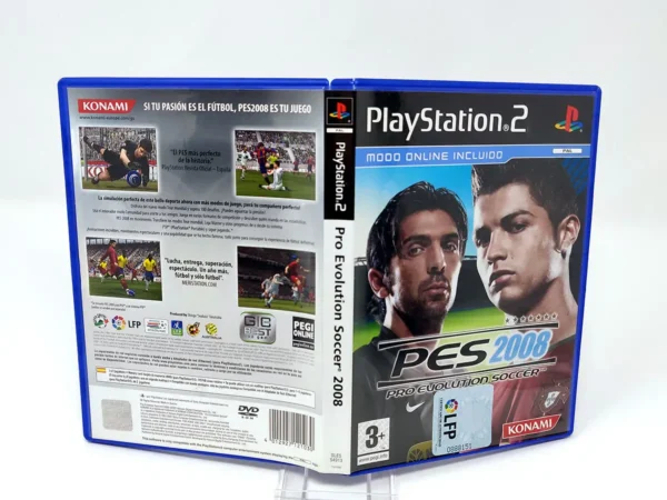 PES 2008: Pro Evolution Soccer (ESP) (Carátula) para PlayStation 2, edición PAL España, de segunda mano