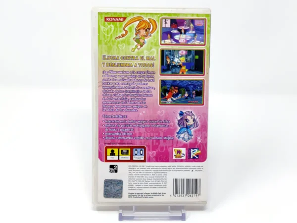 Parte trasera de Winx Club: Únete al Club (ESP) (Rebajado) para PSP, edición PAL España