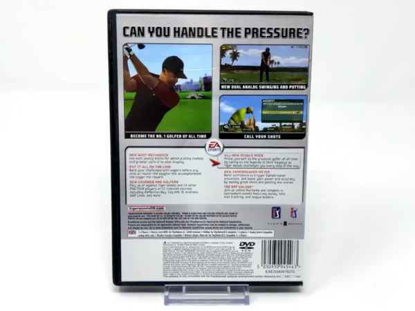 Parte trasera de Tiger Woods PGA Tour 06 (UK) (Rebajado) para PlayStation 2, edición PAL UK
