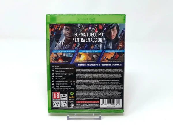 Parte trasera de Tom Clancy's Rainbow Six Siege (Deluxe Edition) (ESP) (Precintado) para XBOX One / Series X/S, edición PAL España