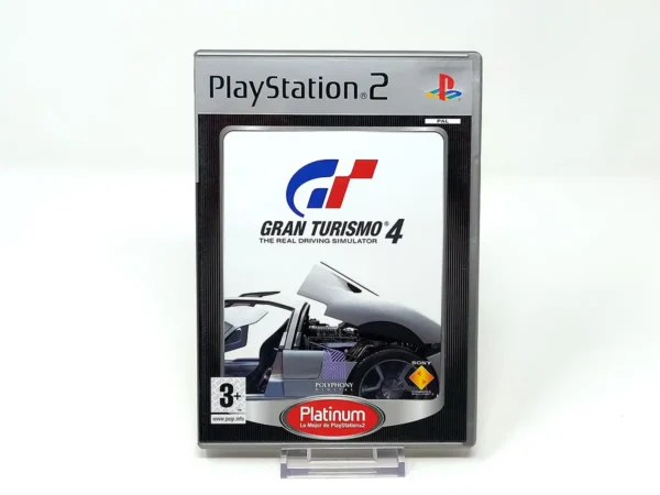 Portada de Gran Turismo 4 (ESP) (Platinum) para PlayStation 2, edición PAL España, de segunda mano