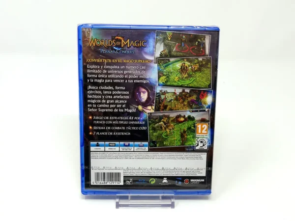 Parte trasera de Worlds of Magic: Planar Conquest (ESP) (Precintado) para PlayStation 4, edición PAL España
