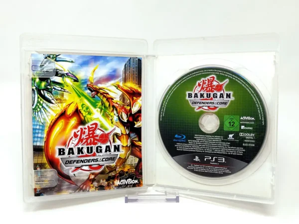 Interior del juego Bakugan: Defenders of the Core (ESP) para PlayStation 3 con disco y manual
