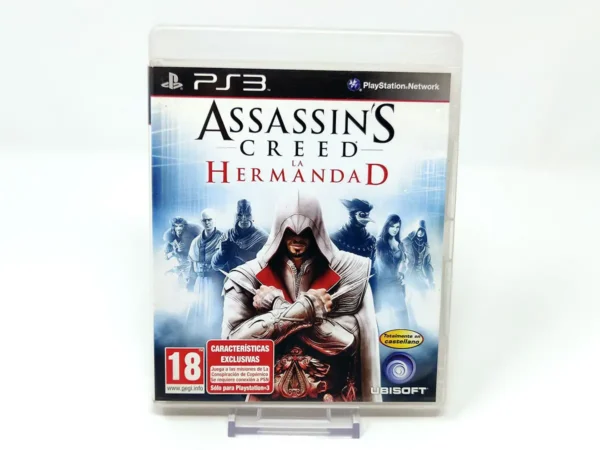 Portada de Assassin's Creed: La Hermandad (ESP) (v1) para PlayStation 3, edición PAL España, de segunda mano