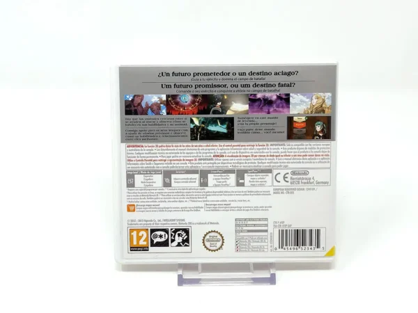 Parte trasera de Fire Emblem: Awakening (ESP) para Nintendo 3DS, edición PAL España