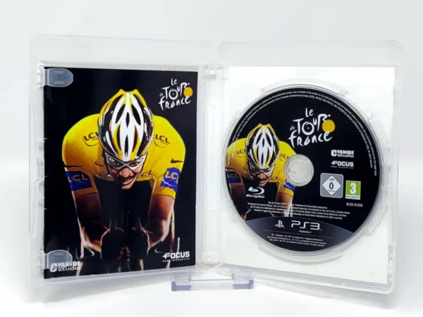 Interior del juego Le Tour de France (UK) para PlayStation 3 con disco y manual