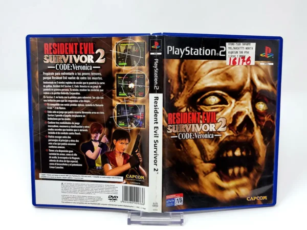 Resident Evil: Survivor 2: Code: Veronica (ESP) (Carátula) (Rebajado) para PlayStation 2, edición PAL España, de segunda mano