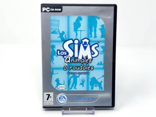 Portada de Los Sims: Animales a raudales (ESP) para PC, edición PAL España, de segunda mano