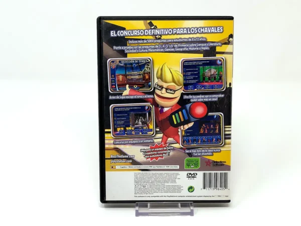 Parte trasera de Buzz! Escuela de Talentos (ESP) (Rebajado) para PlayStation 2, edición PAL España