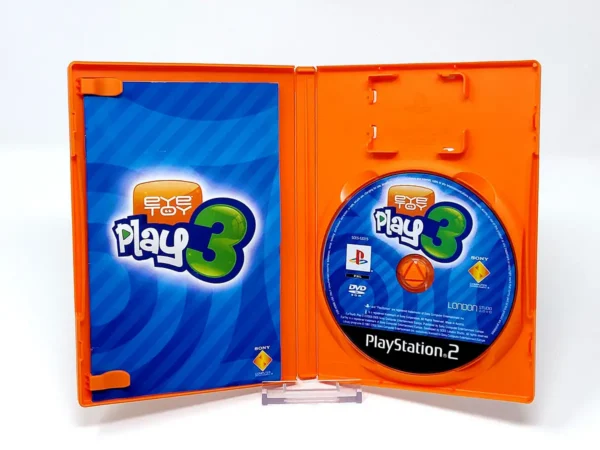 Interior del juego EyeToy: Play 3 (ESP) (v1) para PlayStation 2 con disco y manual