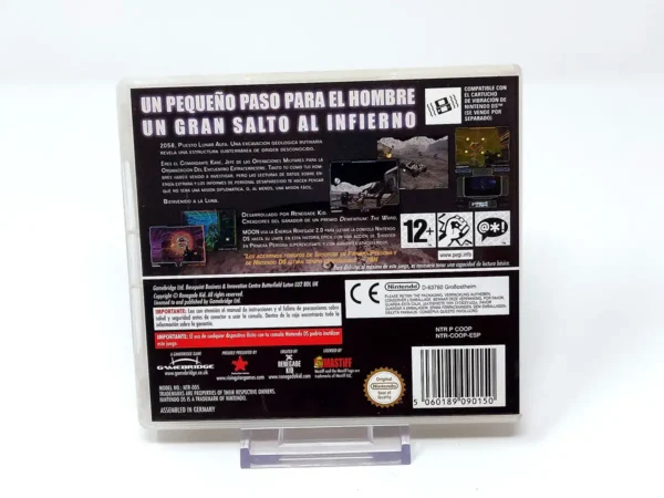 Parte trasera de MOON (ESP) para Nintendo DS, edición PAL España