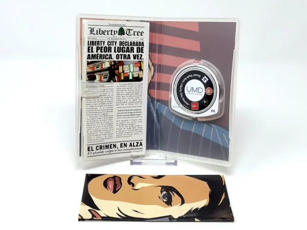 Interior del juego Grand Theft Auto: Liberty City Stories (ESP) (Con Mapa) para PSP con disco y manual