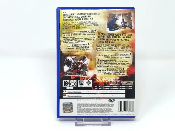 Parte trasera de Devil May Cry 3: Dante's Awakening (Special Edition) (ESP) (Versión 2) para PlayStation 2