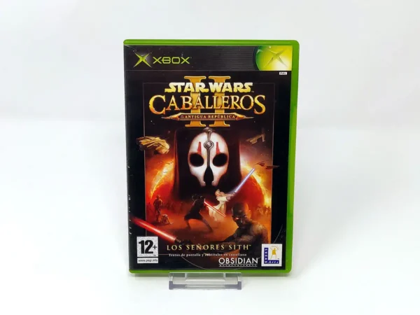 Portada de Star Wars: Caballeros de la Antigua República II: Los Señores Sith (ESP) para XBOX, edición PAL España, de segunda mano