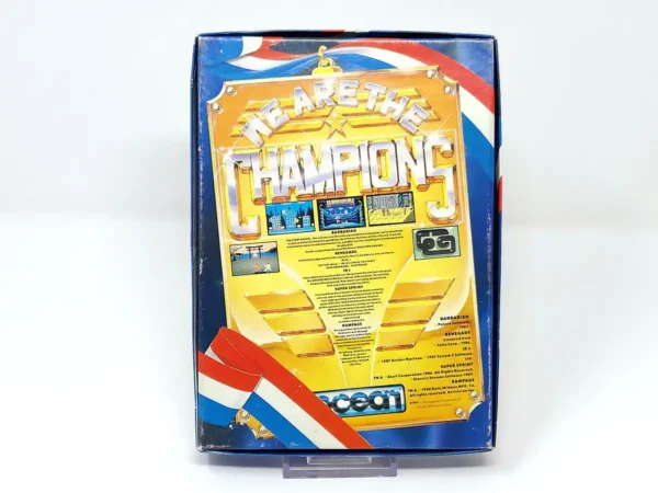 Parte trasera de We Are the Champions (Ocean) para Sinclair ZX Spectrum