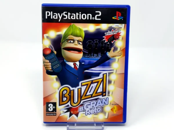 Portada de Buzz! El Gran Reto (ESP) (v2) para PlayStation 2, edición PAL España, de segunda mano
