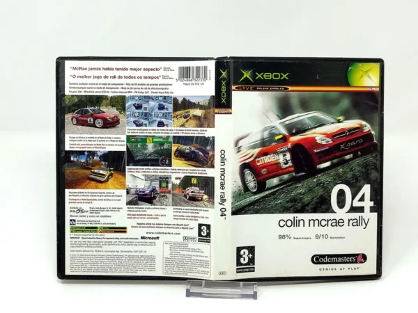Colin McRae Rally 04 (ESP) (Carátula) para XBOX, edición PAL España, de segunda mano