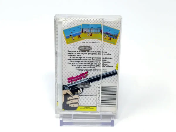 Parte trasera de Way of the Exploding Fist (Mastertronic) para Sinclair ZX Spectrum, edición PAL
