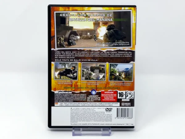 Parte trasera de Tom Clancy's Ghost Recon 2 (ESP) (Rebajado) para PlayStation 2, edición PAL España