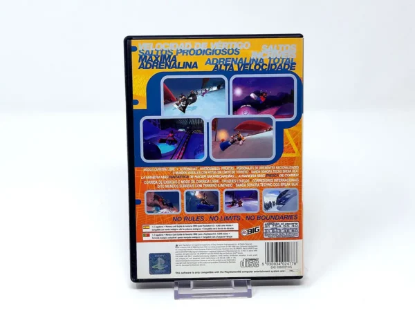 Parte trasera de SSX (ESP) para PlayStation 2, edición PAL España
