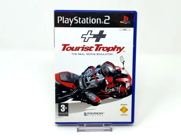 Portada de Tourist Trophy: The Real Riding Simulator (POR) para PlayStation 2, edición PAL Portugal, de segunda mano
