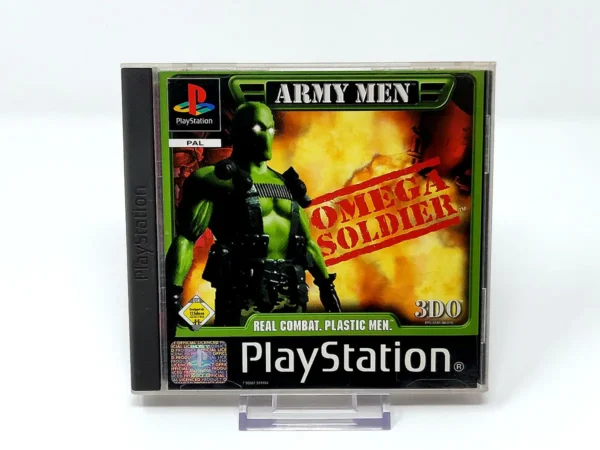 Portada de Army Men: Omega Soldier (UK) para PlayStation 1, edición PAL UK, de segunda mano
