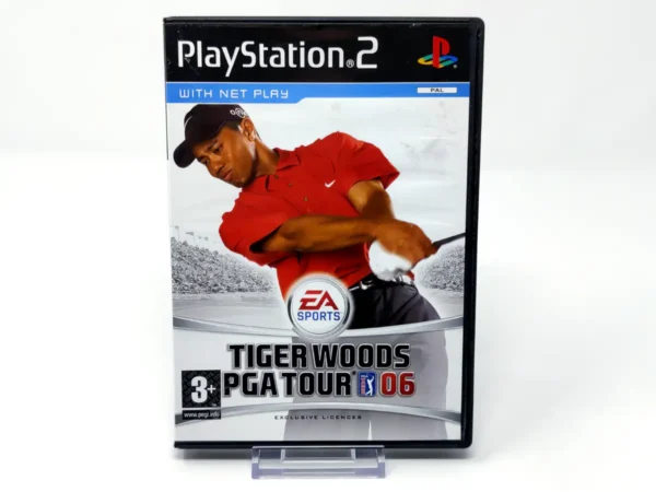 Portada de Tiger Woods PGA Tour 06 (UK) (Rebajado) para PlayStation 2, edición PAL UK, de segunda mano