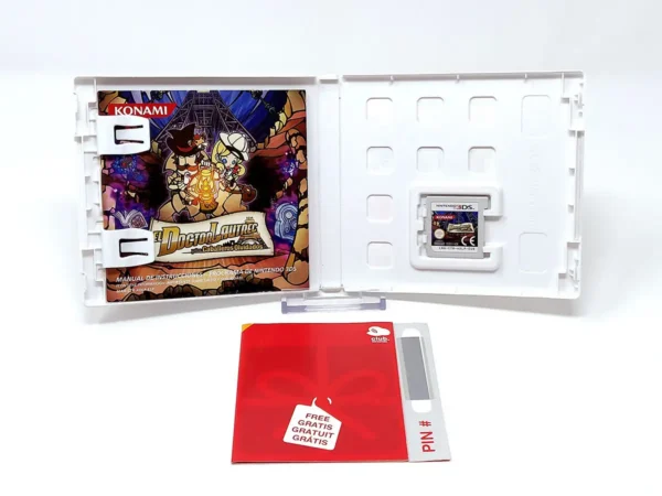 Interior del juego El Doctor Lautrec y los Caballeros Olvidados (ESP) para Nintendo 3DS con disco y manual