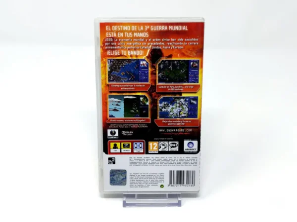 Parte trasera de Tom Clancy's EndWar (ESP) (Essentials) para PSP, edición PAL España