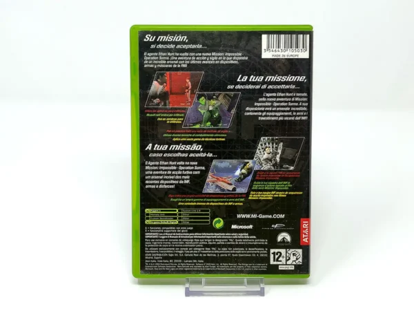 Parte trasera de Mission: Impossible -  Operation Surma (ESP) para XBOX, edición PAL España